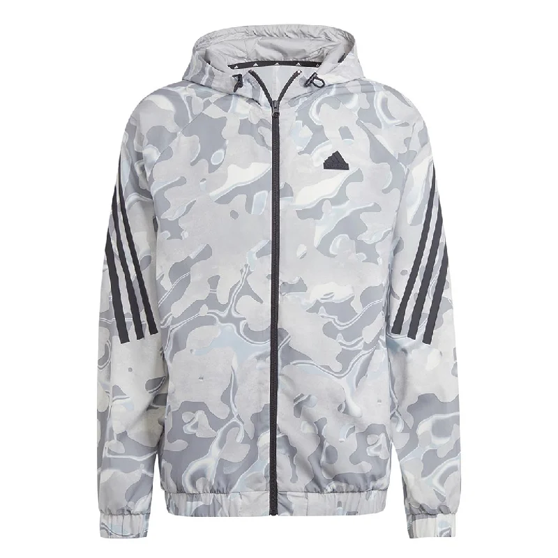 adidas - Men's Future Icons All Over Print Full Zip Hoodie (IB6124)