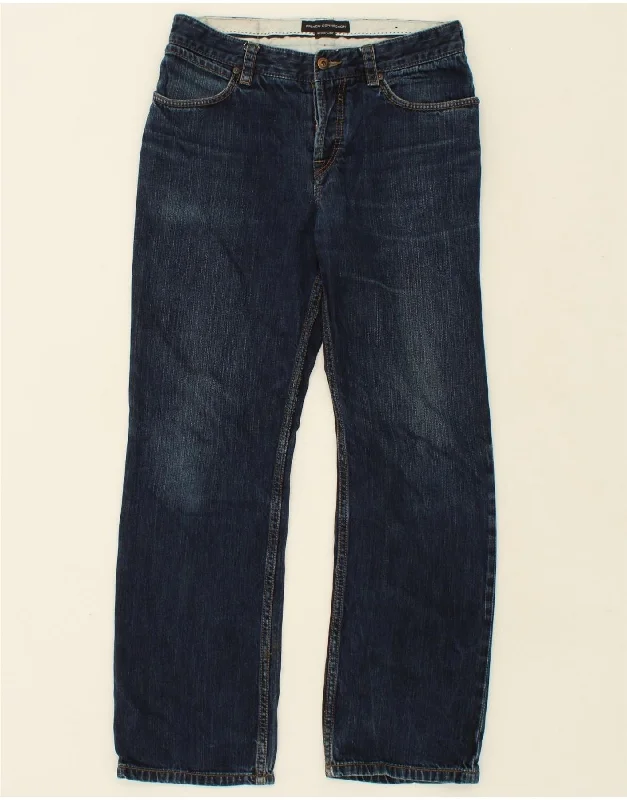 FRENCH CONNECTION Mens Straight Jeans W32 L32 Navy Blue Cotton