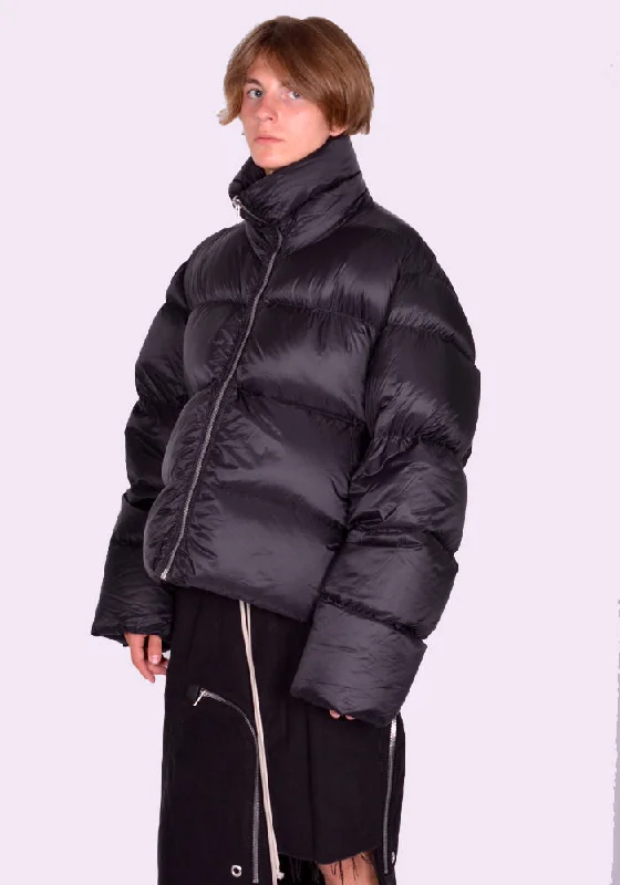 RICK OWENS MEN RU02D6745 NPD3 TURTLE JACKET BLACK