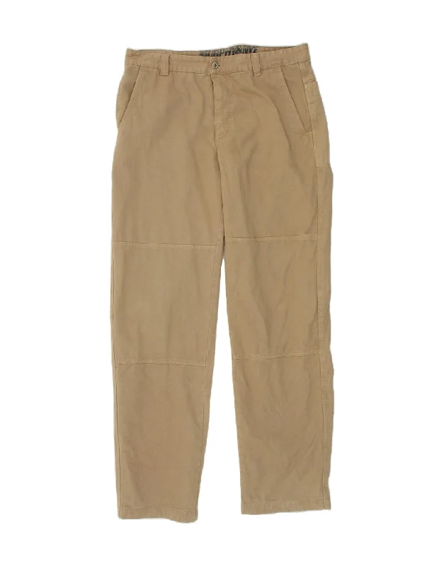 MURPHY & NYE Mens Straight Chino Trousers W38 L35 Beige Cotton