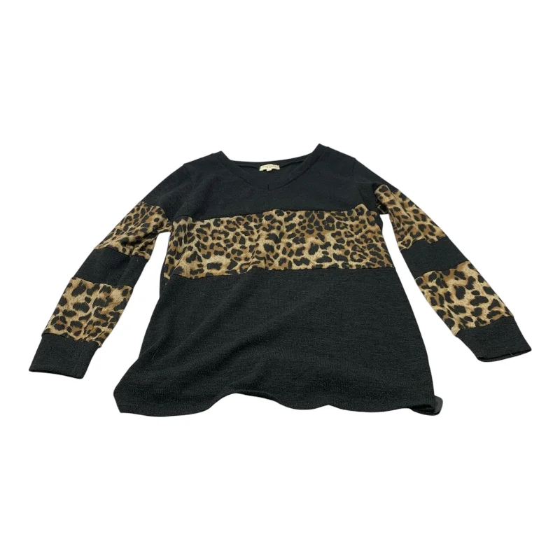 Top Long Sleeve By Sweet Lovely In Black, Size: Medium