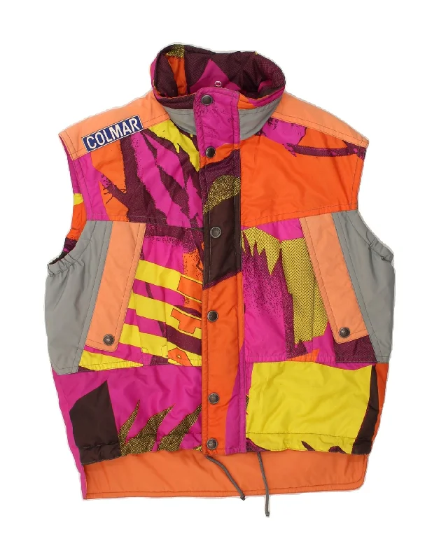 COLMAR Mens Graphic Gilet UK 38 Medium Multicoloured Colourblock Sports