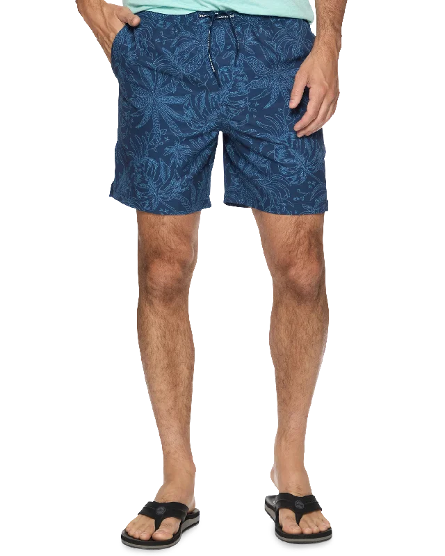 MENLO JUNGLE PRINT SWIM SHORT - 6.5” INSEAM