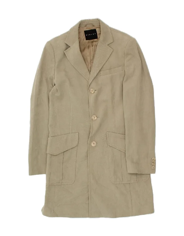 SISLEY Mens Coat IT 48 Medium Beige