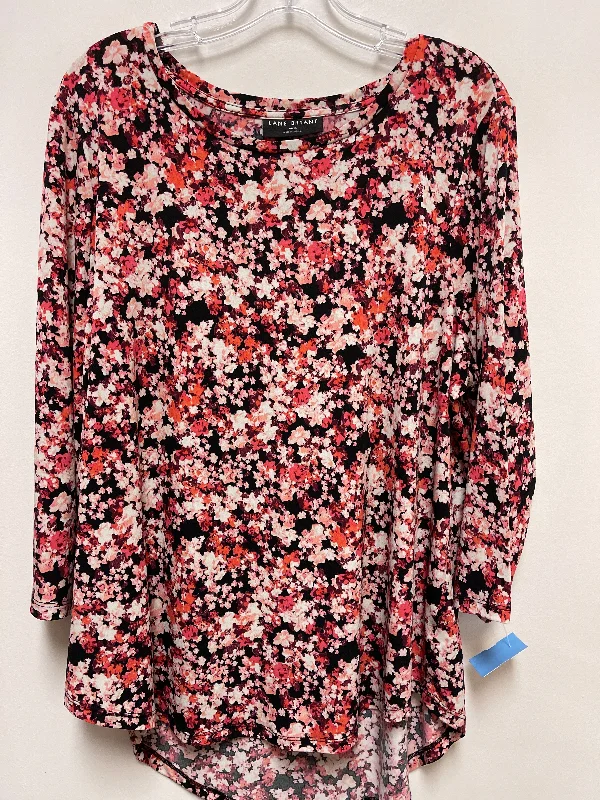 Top Long Sleeve By Lane Bryant In Floral Print, Size: Xl