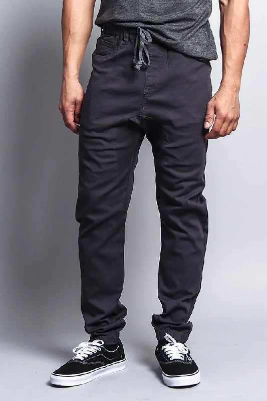 Men's Jogger Twill Pants (Charcoal)