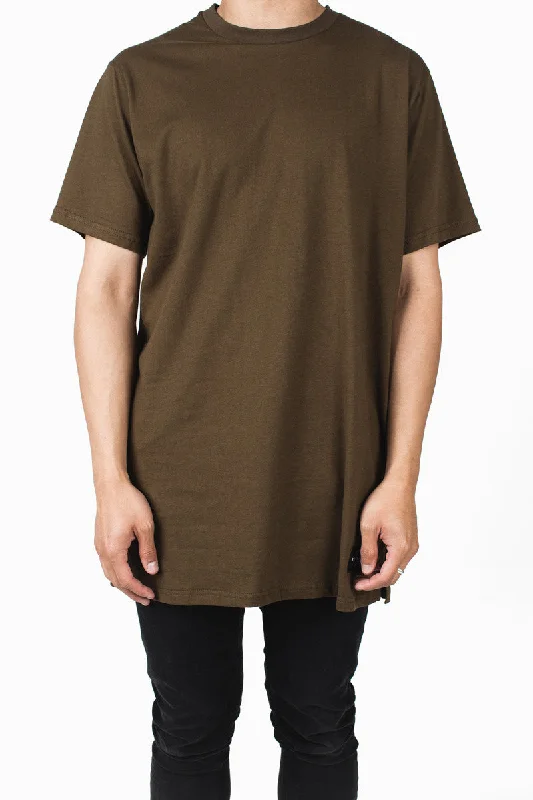 Long Fit Tee | Dark Earth