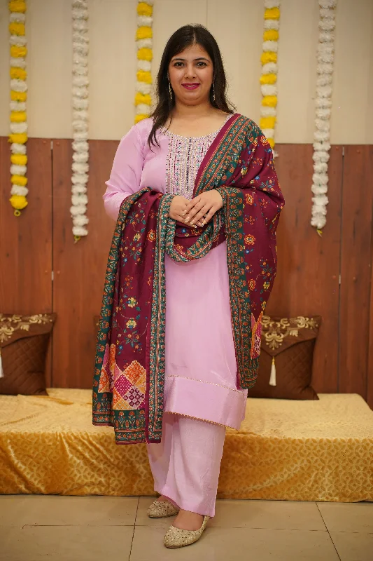 Opulent Pink Fancy Suit Set