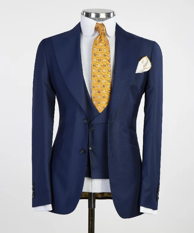 Classic Business Navy Blue Suit