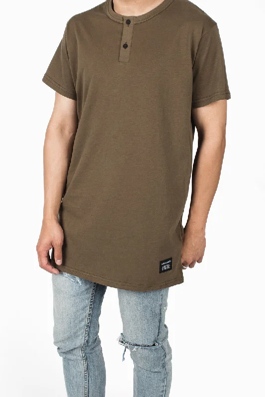 Henley Tee | Olive