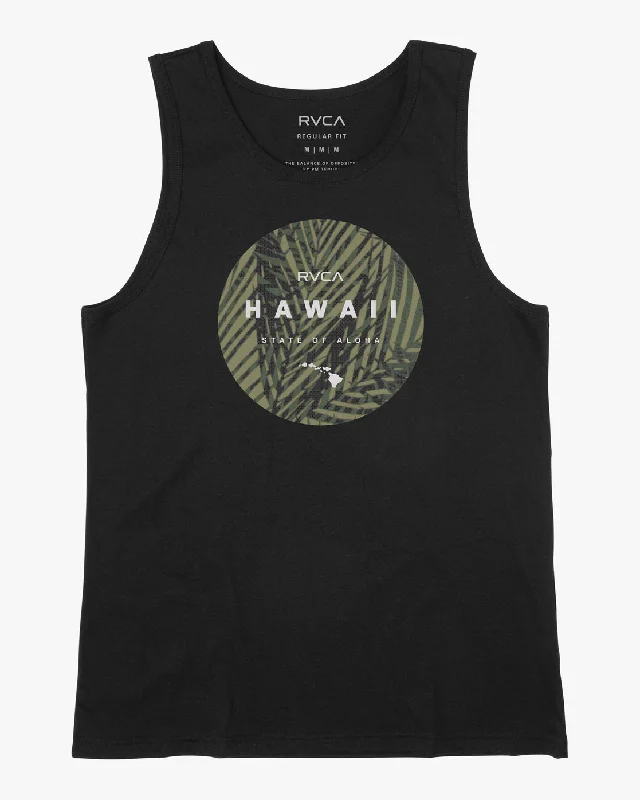 Hawaii Motors Camo Tank Top - Black