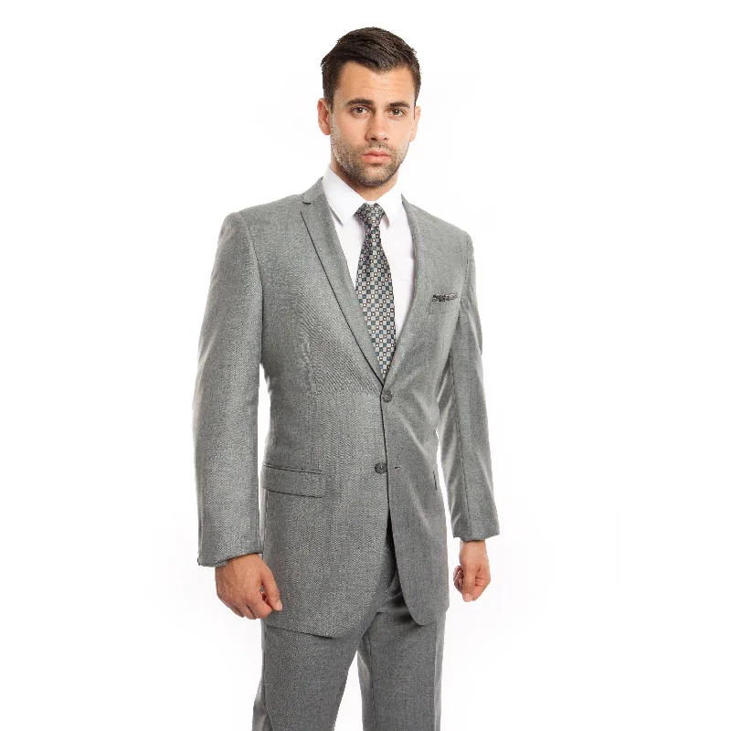 Men's Suit Set Casual 2 Piece Set Notch Lapel Formal Suit Set