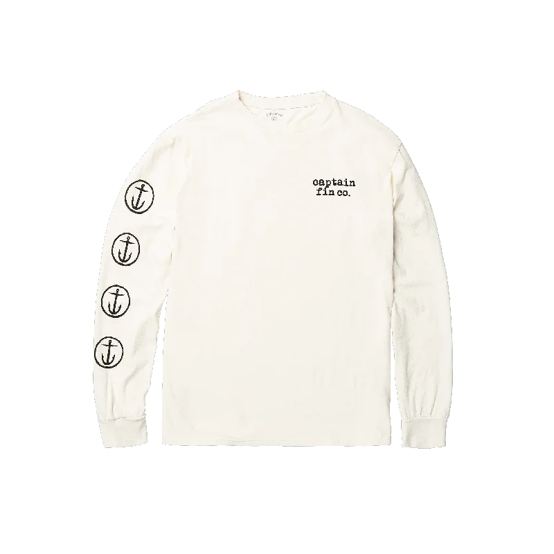 Anchor Long Sleeve Tee - Vintage White