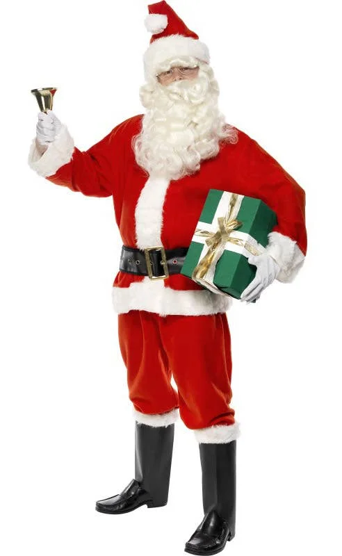 Felt Santa Claus Mens Father Christmas Costume