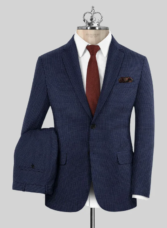 Bristol Blue Grid Suit