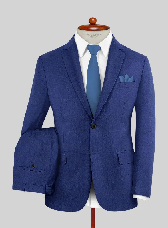 Italian Turna Cobalt Blue Flannel Suit