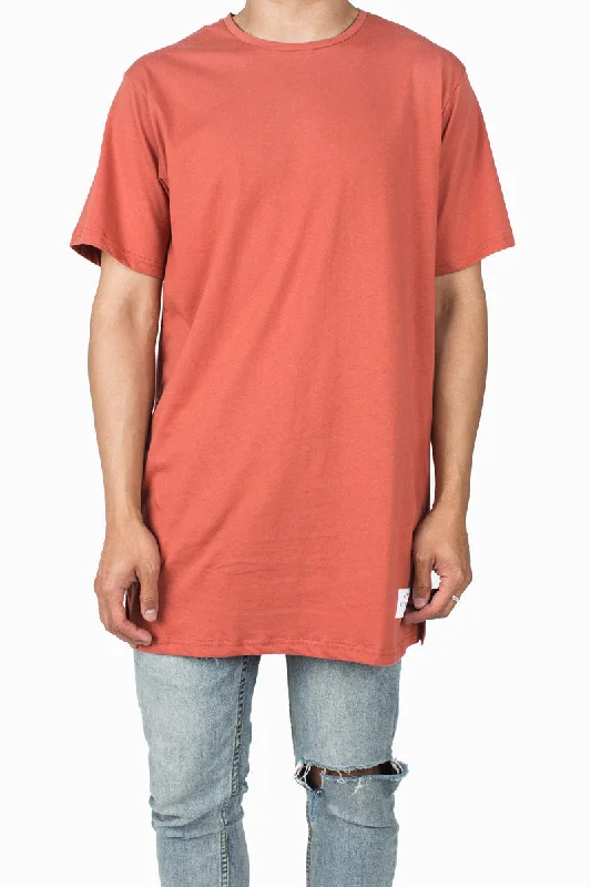 Long Fit Tee | Coral