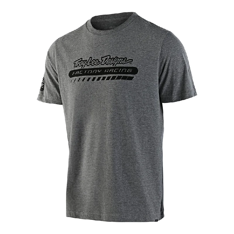 Short Sleeve Tee TLD Factory Racing Heather Gray