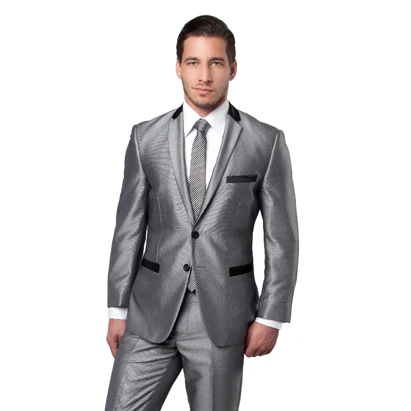 Men's Suit Set 2 Piece Notch Lapel Suit Set