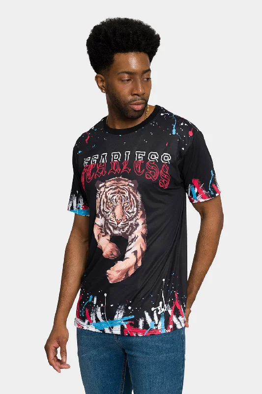 Fearless Tiger Graffiti T-Shirt