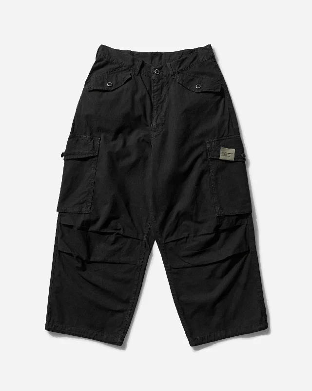 Men's Wide Cargo Pants Black