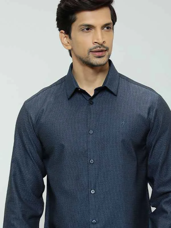 Men Solid Full Sleeve Cotton Shirt