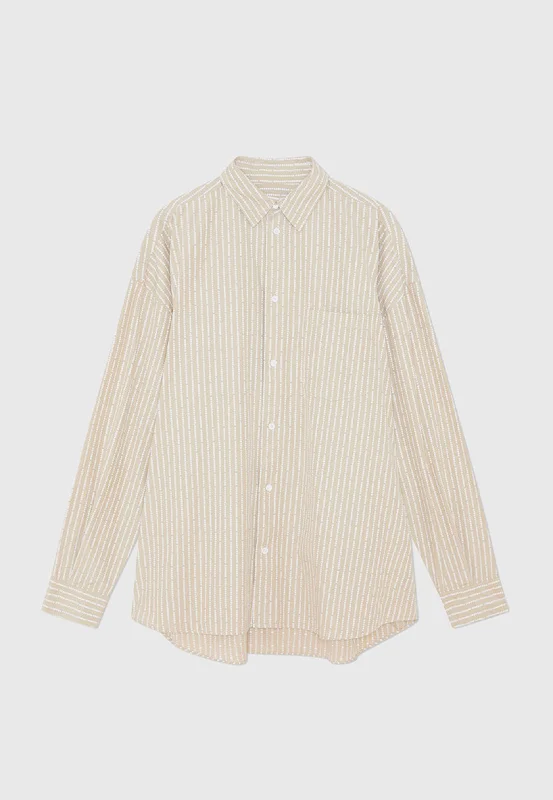 WOOD WOOD Rofus Oversized Shirt Khaki